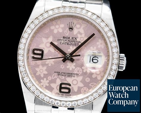 rolex flower pink|Rolex pink face.